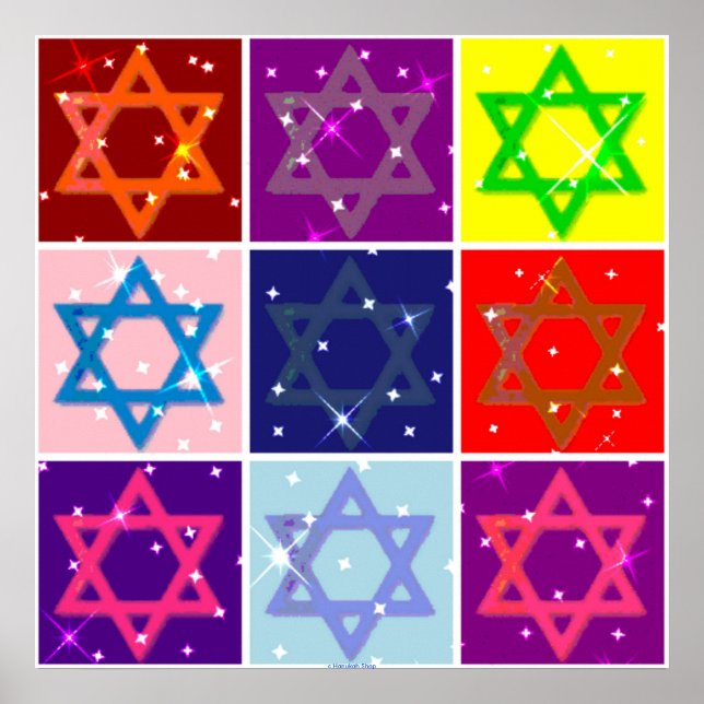 POSTER COLOSSAL (ESTRELLAS DE JUDÍO DE ARTE POP) (Frente)