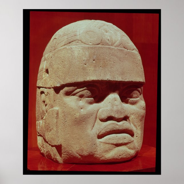 Póster Colossal head, Olmec (Frente)