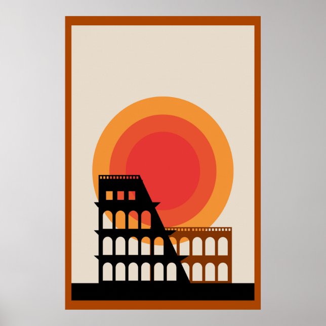 Póster Colosseo Fotos de época insonorizadas estéticas an (Frente)