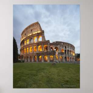 Póster Colosseum en Roma, Italia