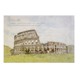 Póster Colosseum Rome