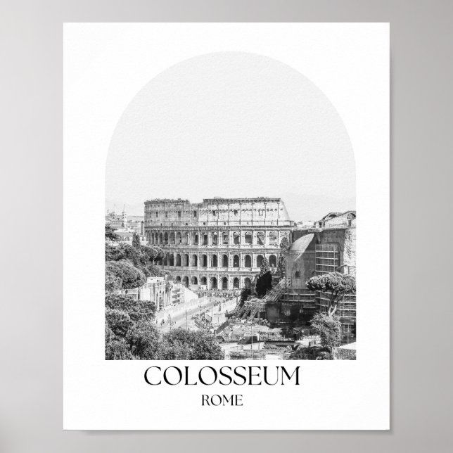 Póster Colosseum Rome Arch Photo Print (Frente)