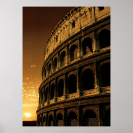 Póster colosseum sunrise