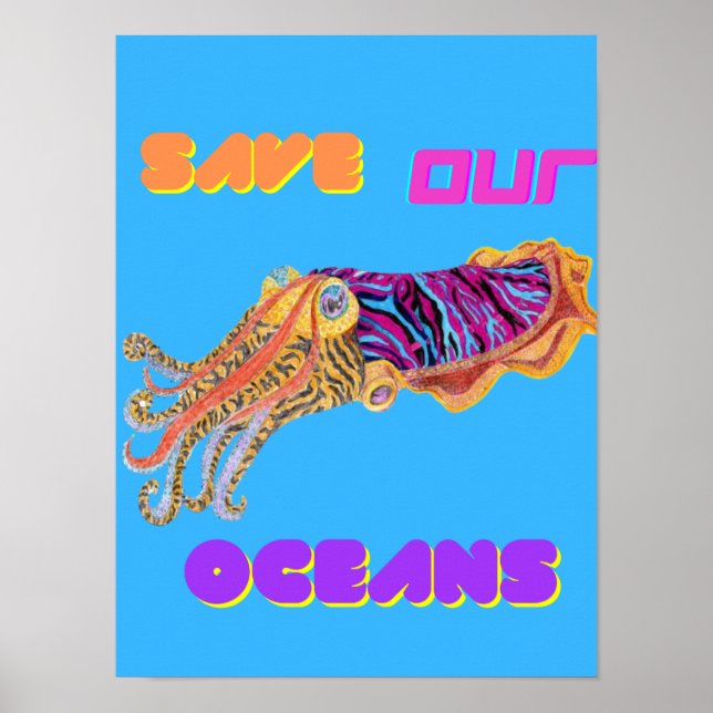 Póster Colourful Cuttlefish (Frente)
