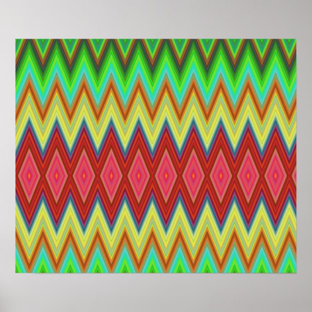 Póster colourful poster design features a vibrant rainbow (Frente)