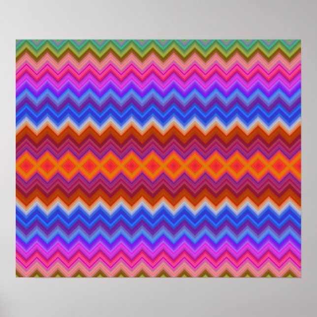 Póster colourful poster design features a vibrant rainbow (Frente)