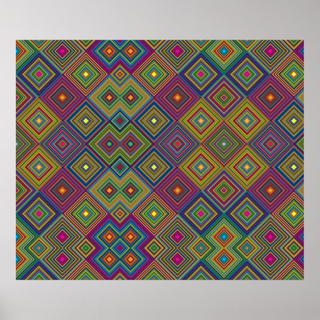 Póster colourful poster design features a vibrant rainbow (Frente)