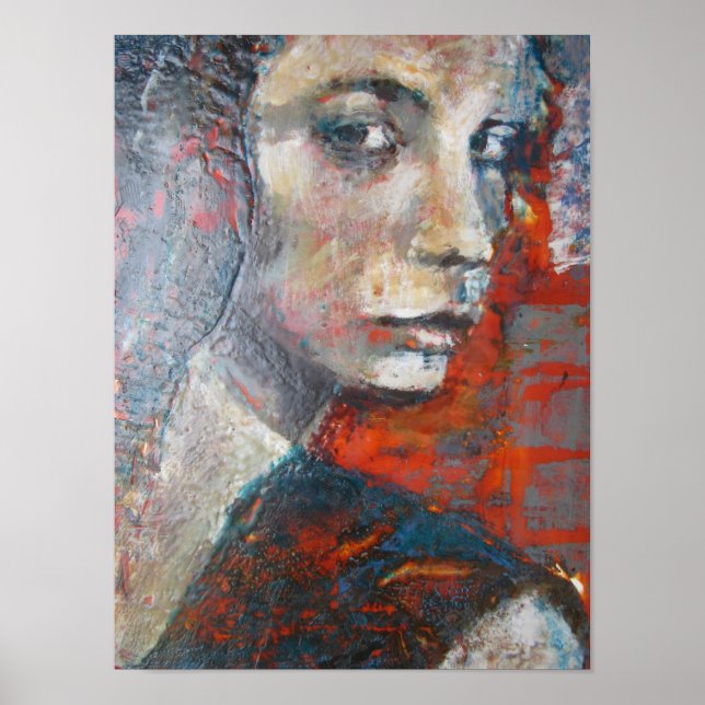 Póster Colourful, strong woman looking at you (Frente)