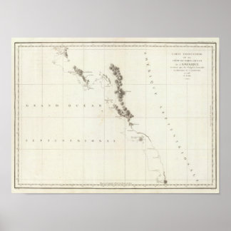 Póster Columbia Británica, Washington y Oregón