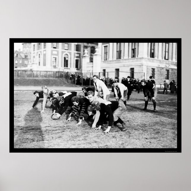 Póster Columbia del Fútbol Varsity 1914 (Frente)