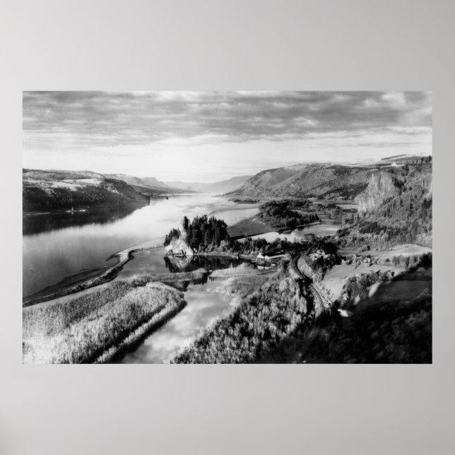 Póster Columbia Gorge View Photograph (Frente)