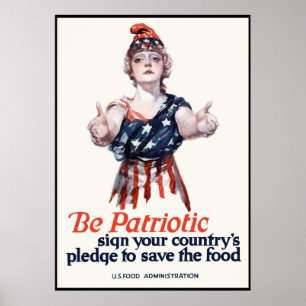 Póster Columbia Invites You To Save Food -- Border