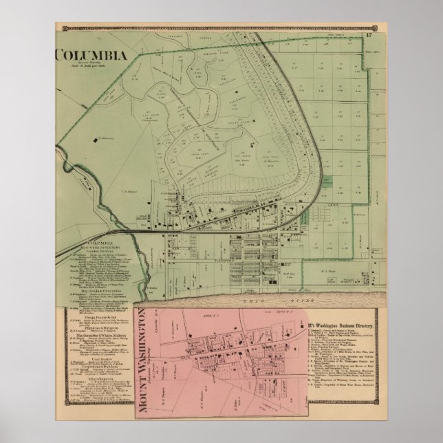 Póster Columbia, Ohio 2 (Frente)