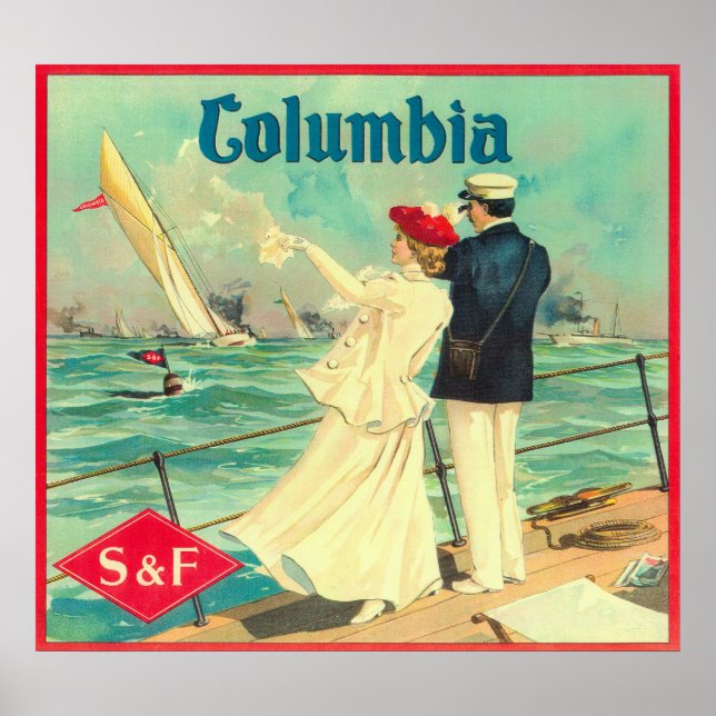 Póster Columbia Orange Label (Frente)