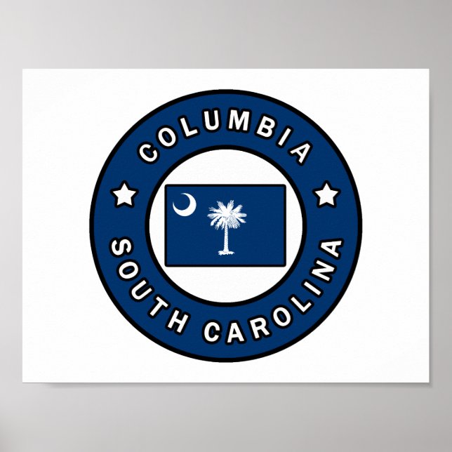 Póster Columbia South Carolina (Frente)