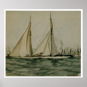 Póster Columbia y trébol 1899