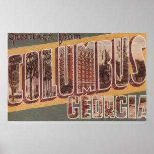 Póster Columbus, Georgia - escenas grandes 2 de la letra