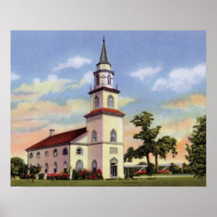 Póster Columbus Georgia Fort Benning Chapel