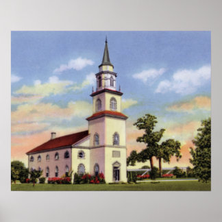 Póster Columbus Georgia Fort Benning Chapel