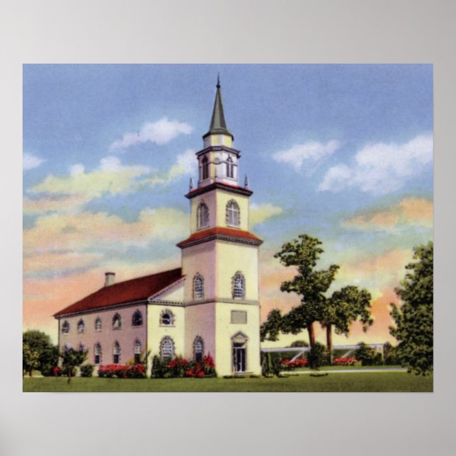 Póster Columbus Georgia Fort Benning Chapel (Frente)