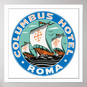 Póster Columbus Hotel Roma