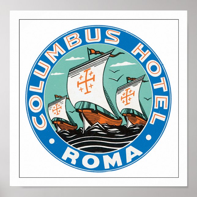 Póster Columbus Hotel Roma (Frente)