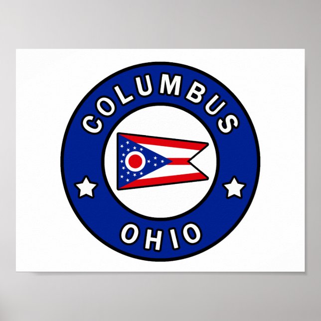 Póster Columbus Ohio (Frente)