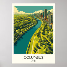 Columbus Ohio Capital Skyline Urbanismo moderno