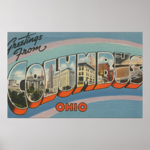 Póster Columbus, Ohio - escenas grandes 4 de la letra