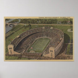Póster Columbus, Ohio - universidad estatal de Ohio
