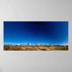 Póster Columbus, Ohio visto desde el Parque Metro Scioto 