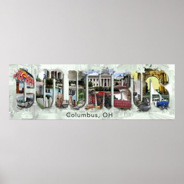 Póster Columbus, Poster de OH (Frente)