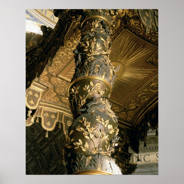 Póster Columna de azúcar de cebada de Baldacchino (Frente)