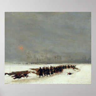 Póster Columna de infantería en camino a una incursión