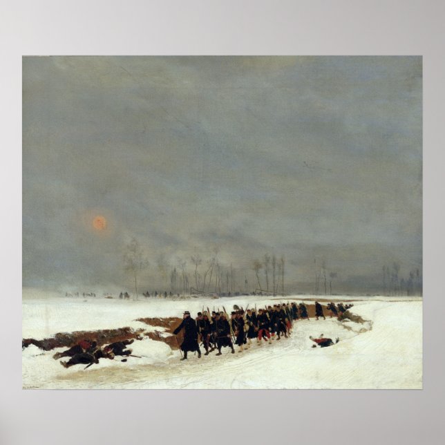 Póster Columna de infantería en camino a una incursión (Frente)