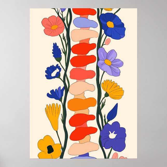 Póster Columna en Flor (Frente)