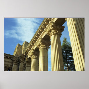 Póster Columnas de estilo griego en el palacio de Bellas