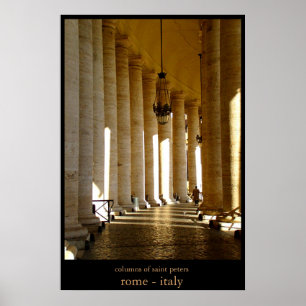 Póster columnas de santa petera