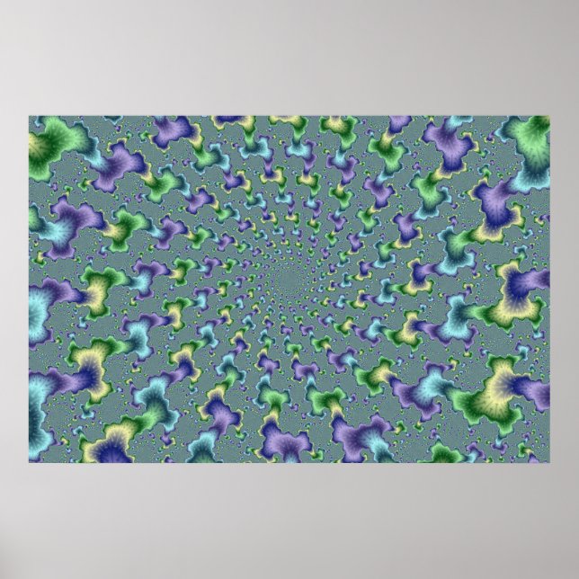 Póster Columnas del pedal - Fractal (Frente)