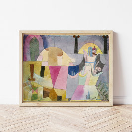 Póster Columnas negras en un paisaje | Paul Klee