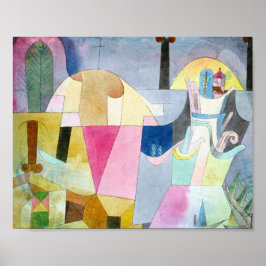 Póster Columnas negras en un paisaje: Paul Klee 1919