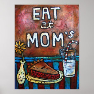 Póster Coma en el comensal de la mamá del ~ de la mamá