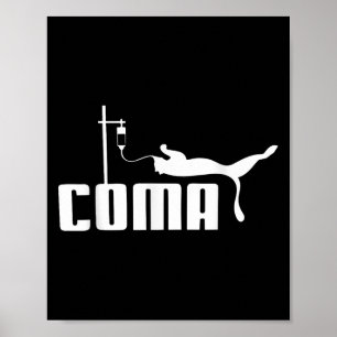Póster Coma Para Hombres Mujeres Humor De Sarcasmo Gracio