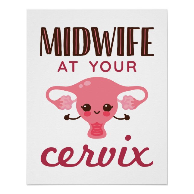Póster Comadrona en tu parteras Cervix (Anverso)
