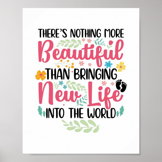 Póster Comadronas Doula Obstetrician Midwifery Job (Frente)