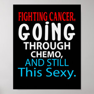 Póster Cómalo Inspirador para combatir el cáncer gracioso