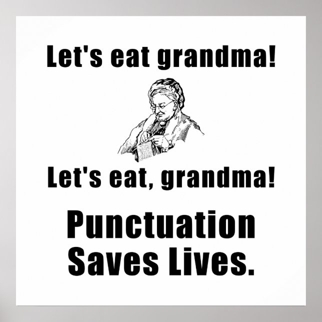 Póster Comamos la abuela (Frente)