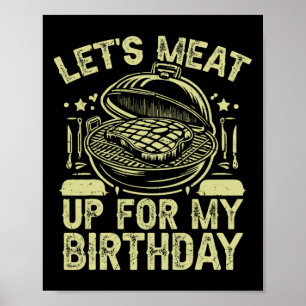 Póster Comamos por mi Fiesta de cumpleaños