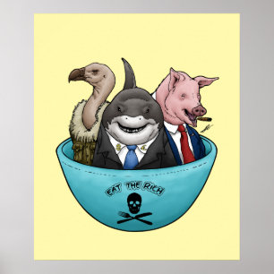 Póster ¡Coman A Los Ricos!