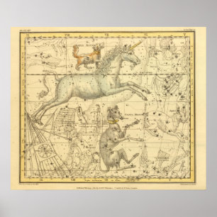 Póster Comandante de Canis, menor de Canis, Monoceros,